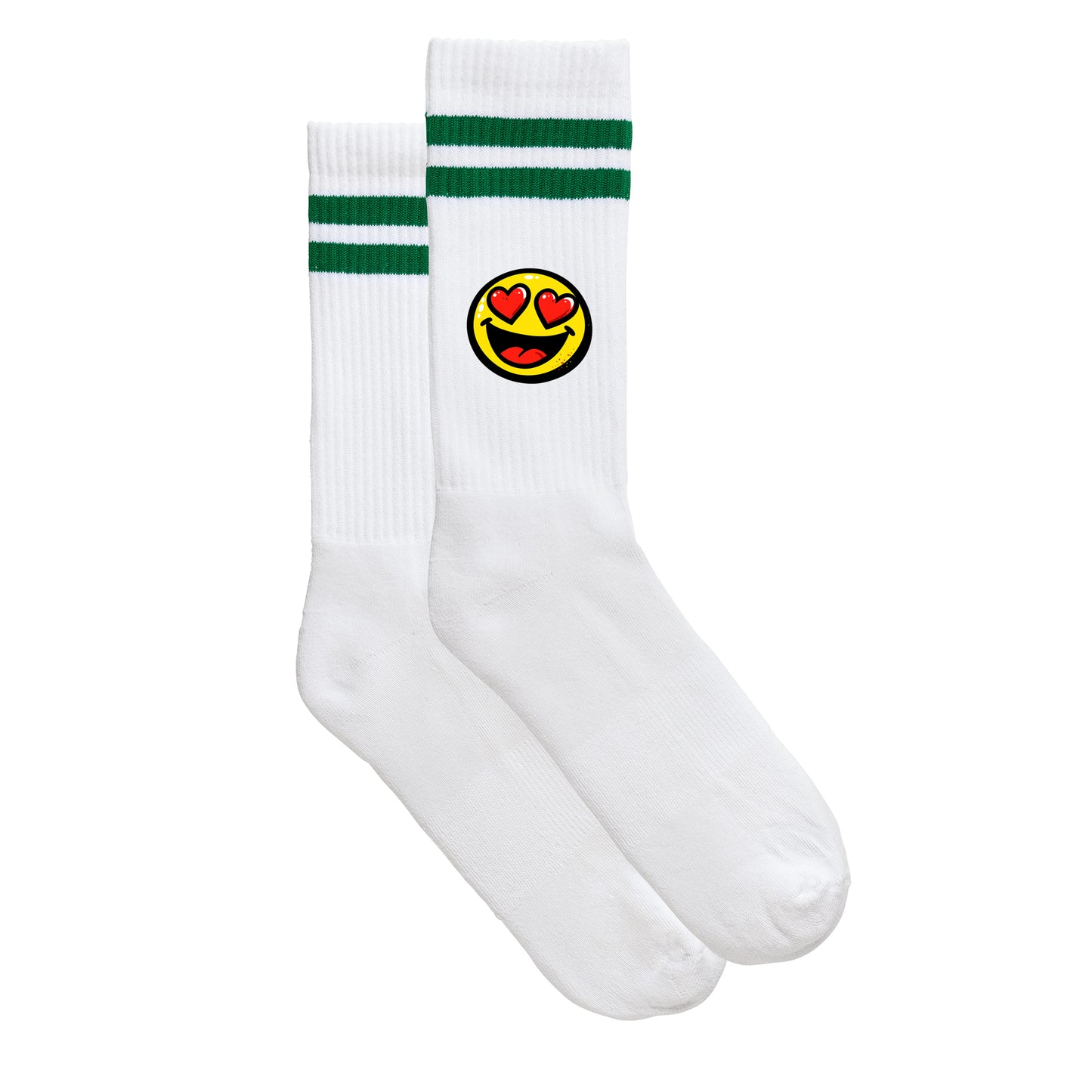 Smiley-Sportsocken "Herzaugen"