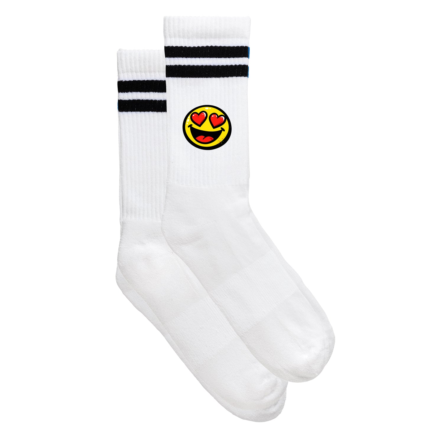 Smiley-Sportsocken "Herzaugen"
