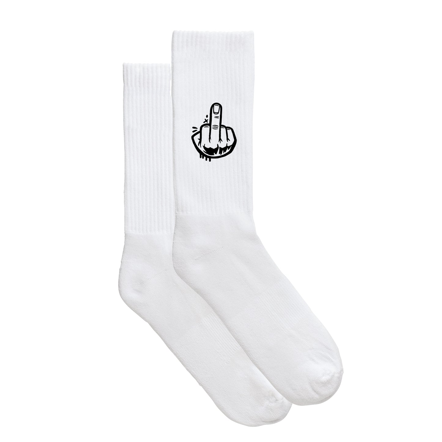 Smiley-Sportsocken "F*ck You!"