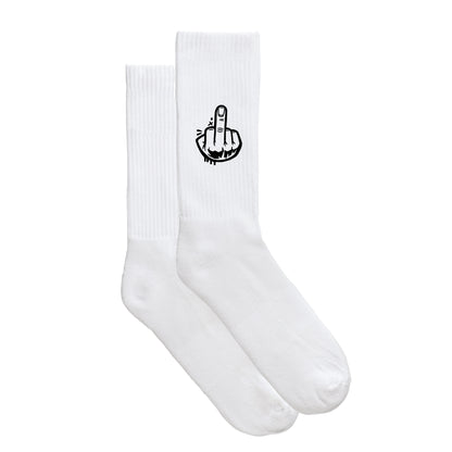 Smiley-Sportsocken "F*ck You!"