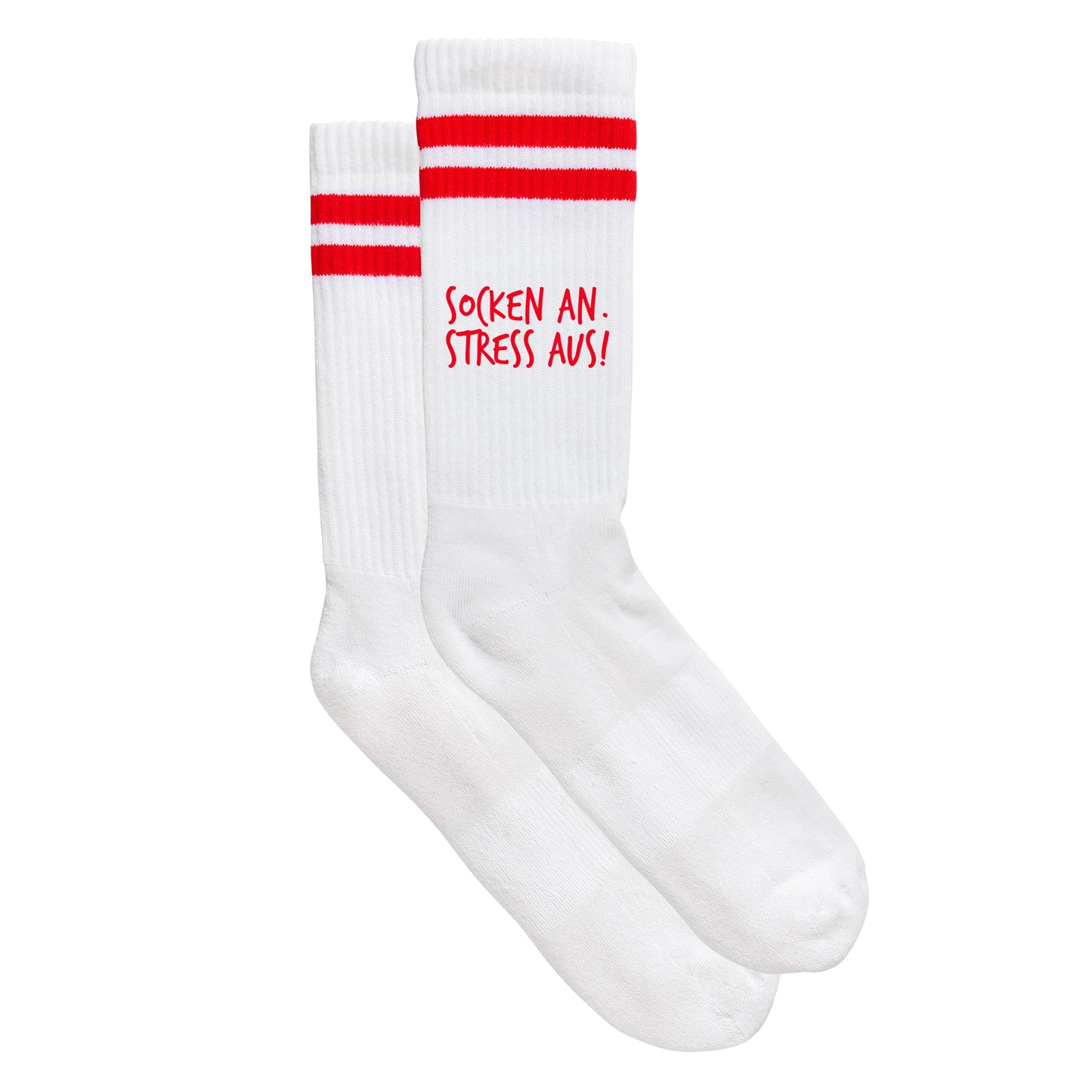 Sportsocken "Socken an. Stress aus." - meinherzschlag.de