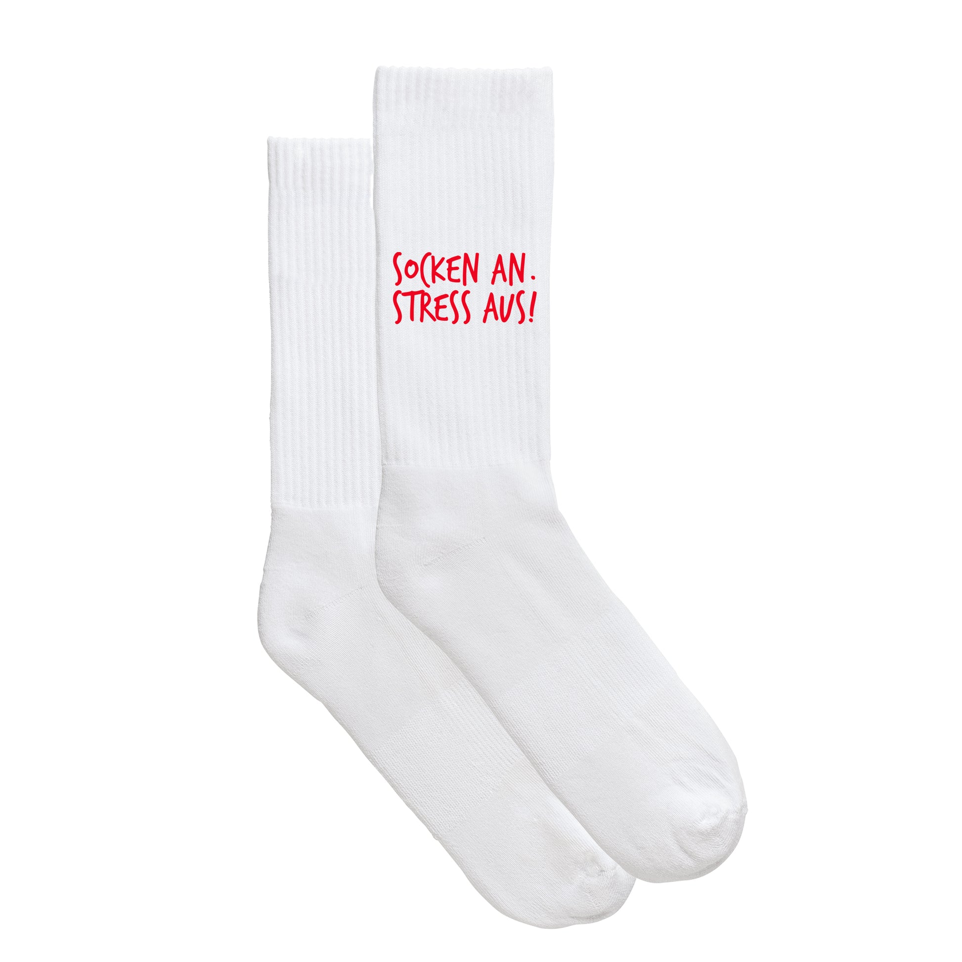 Sportsocken "Socken an. Stress aus." - meinherzschlag.de