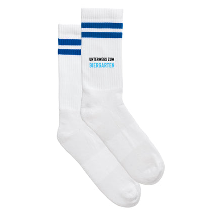 Sportsocken "Unterwegs zum Biergarten"