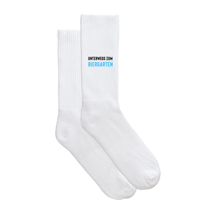Sportsocken "Unterwegs zum Biergarten"
