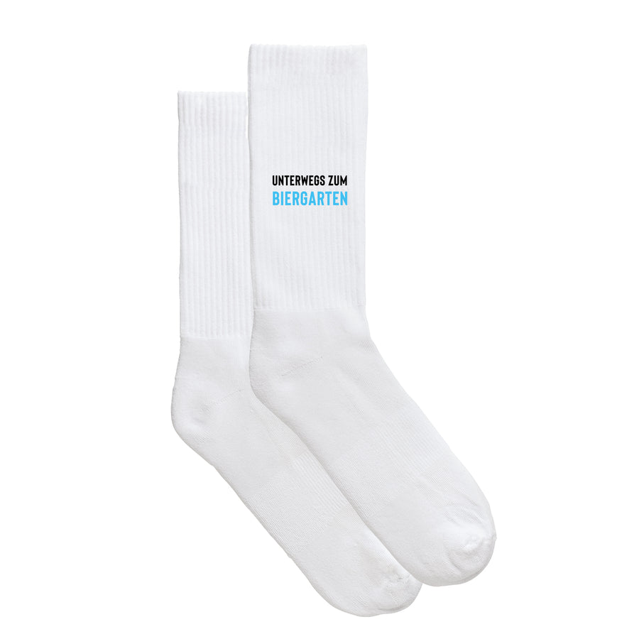 Sportsocken "Unterwegs zum Biergarten"