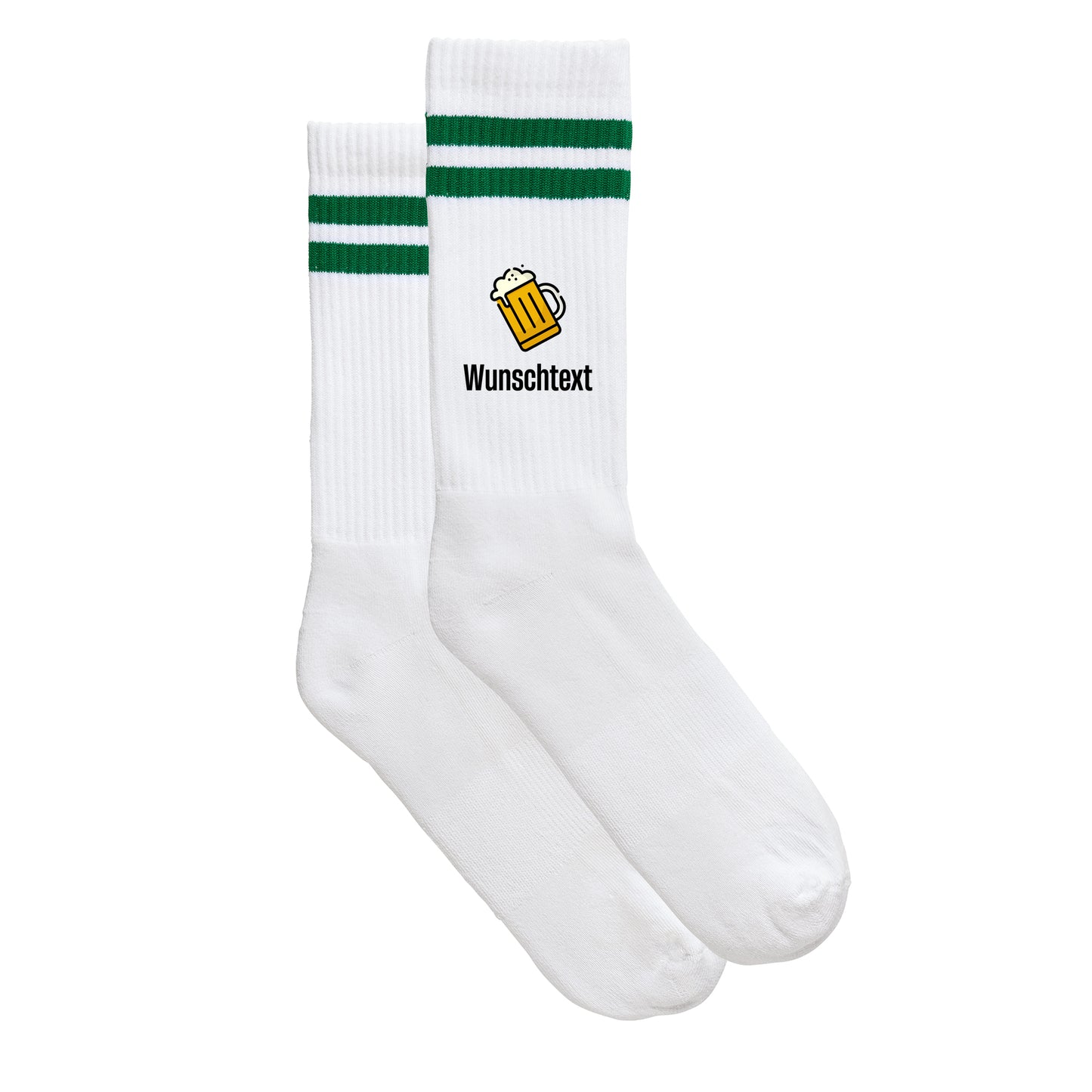 Sportsocken "Bier mit Wunschname"