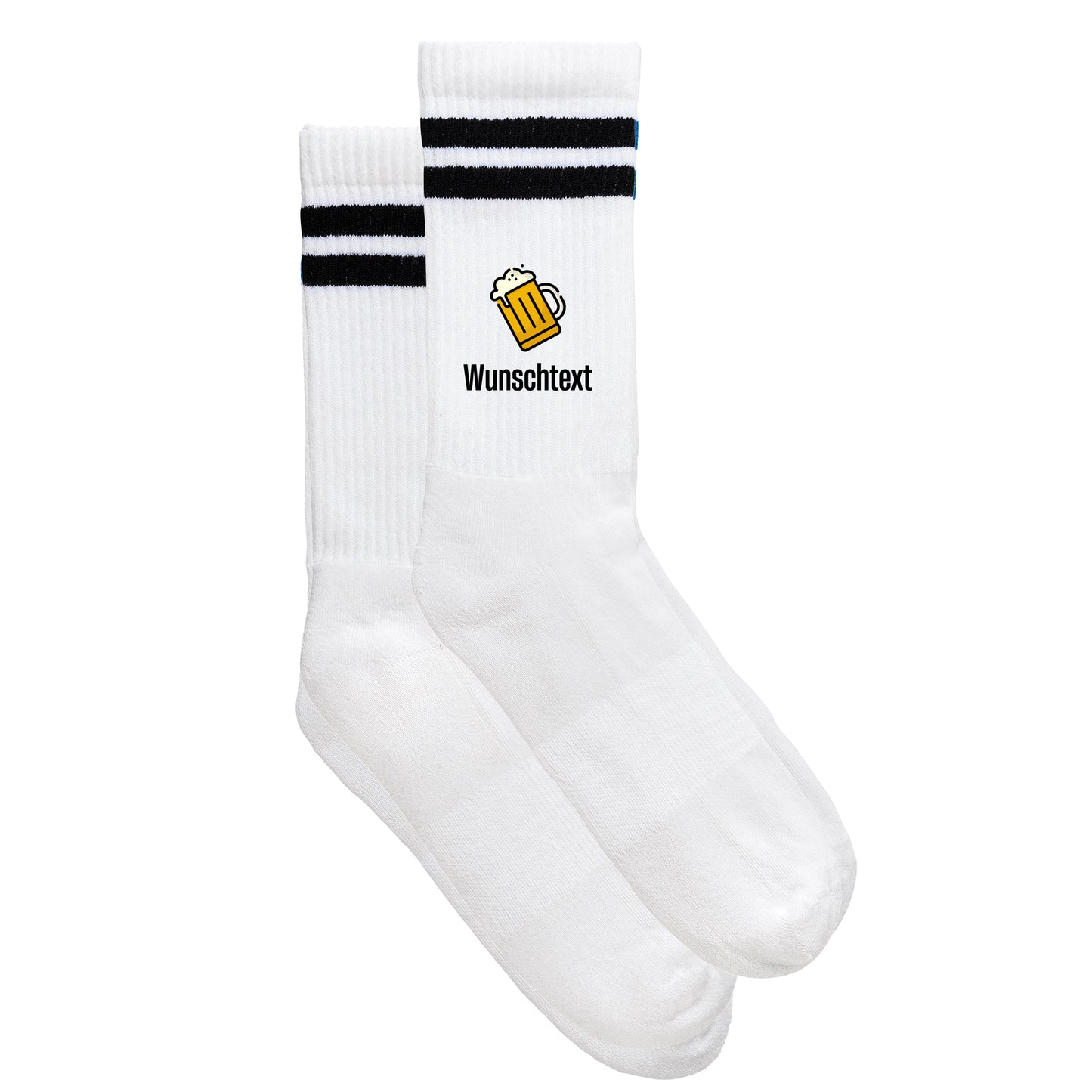 Sportsocken "Bier mit Wunschname"