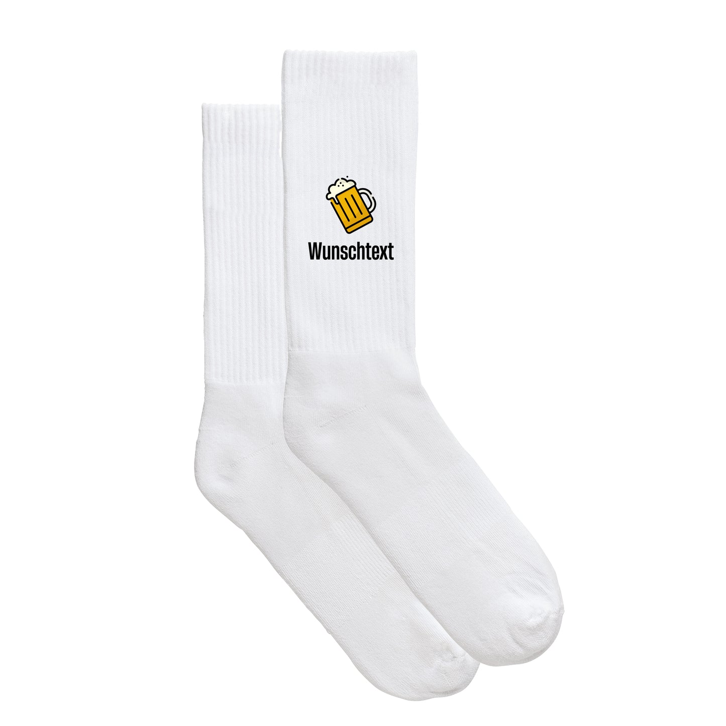 Sportsocken "Bier mit Wunschname"
