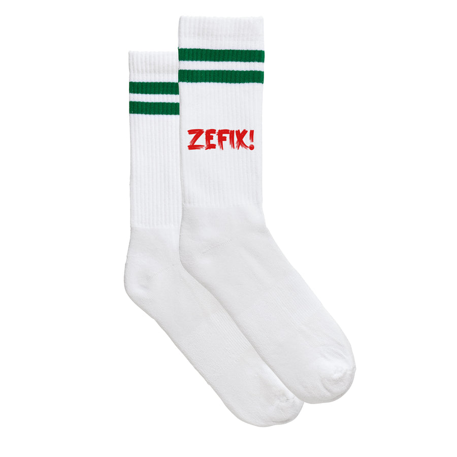 Sportsocken "ZEFIX!" - meinherzschlag.de