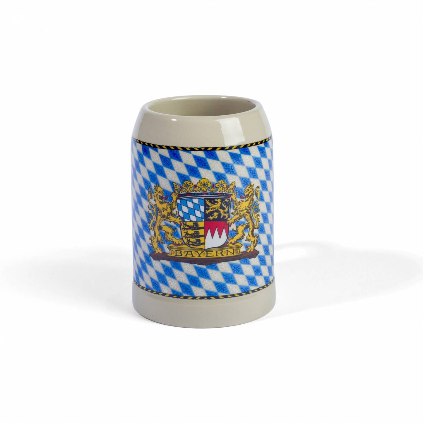 Stein - Bierkrug mit Bayern - Rauten - meinherzschlag.de