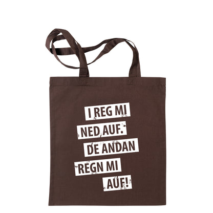 Tasche "I reg mi ned auf" - meinherzschlag.de