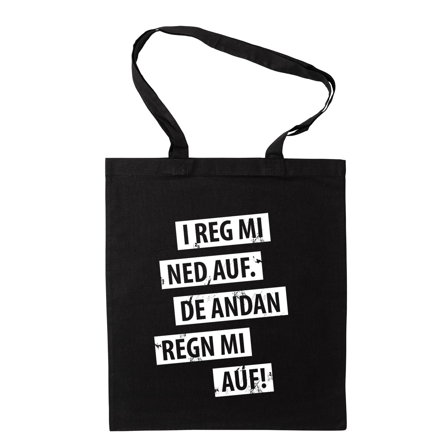 Tasche "I reg mi ned auf" - meinherzschlag.de