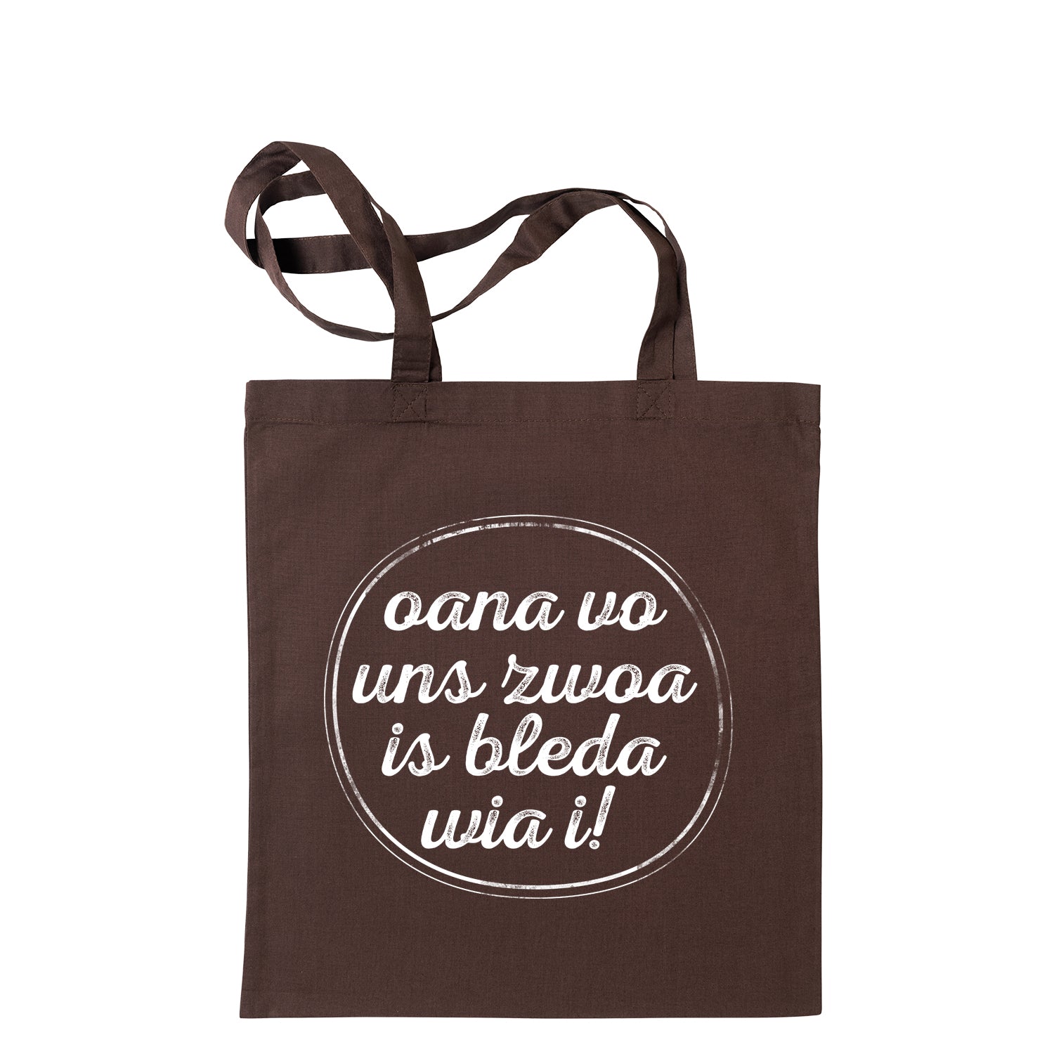 Tasche "Oana vo uns zwoa" - meinherzschlag.de