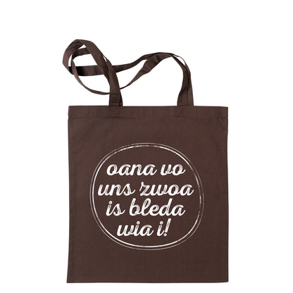 Tasche "Oana vo uns zwoa" - meinherzschlag.de