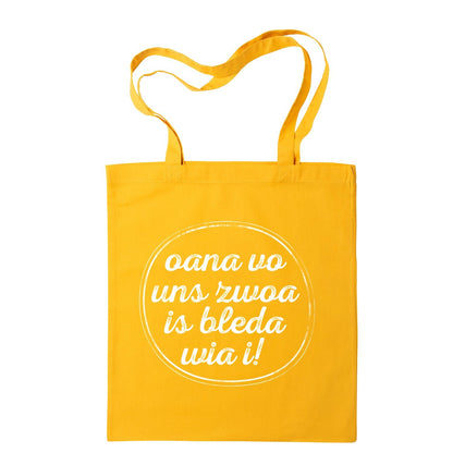Tasche "Oana vo uns zwoa" - meinherzschlag.de