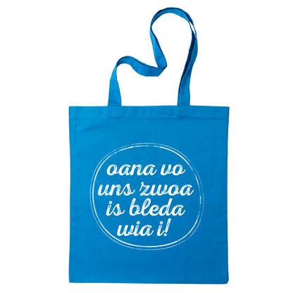 Tasche "Oana vo uns zwoa" - meinherzschlag.de