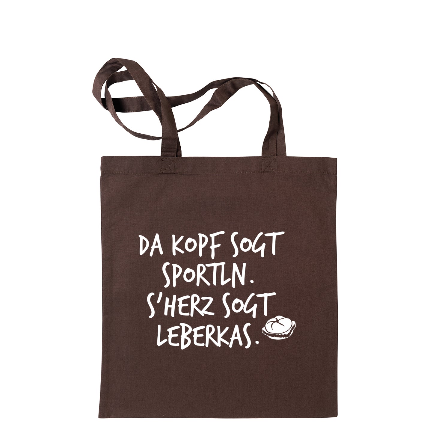 Tasche "s'Herz sogt Leberkas" - meinherzschlag.de