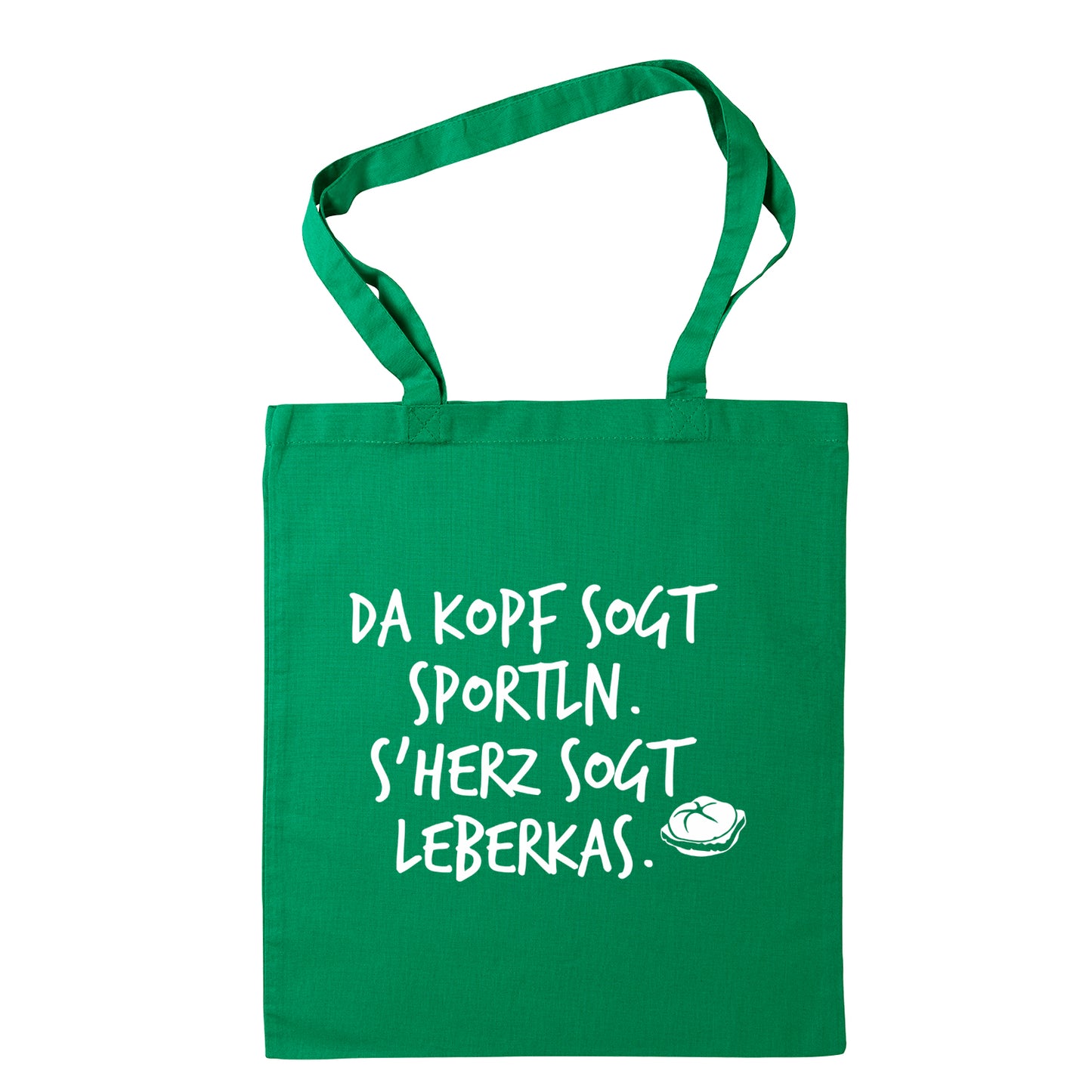 Tasche "s'Herz sogt Leberkas" - meinherzschlag.de