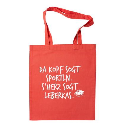 Tasche "s'Herz sogt Leberkas" - meinherzschlag.de