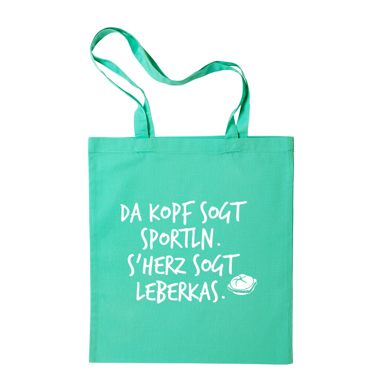 Tasche "s'Herz sogt Leberkas" - meinherzschlag.de