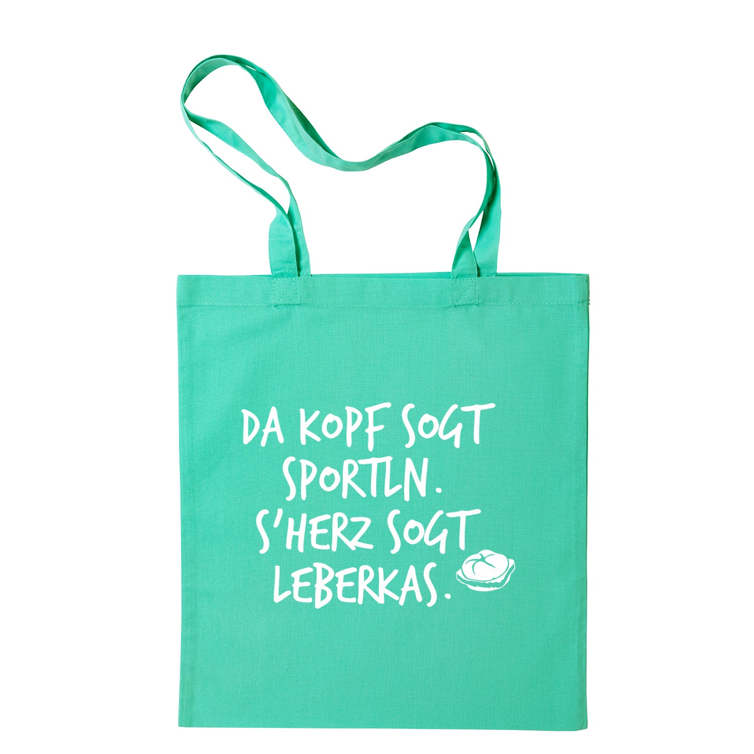 Tasche "s'Herz sogt Leberkas" - meinherzschlag.de