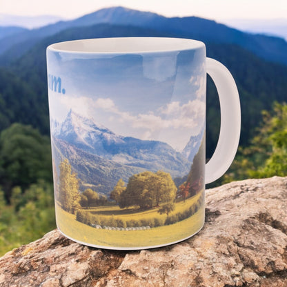 Tasse "Bayerisches Bergpanorama" - meinherzschlag.de