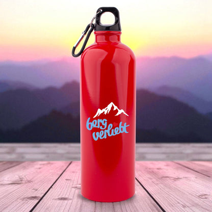 Edelstahl - Trinkflasche "bergverliebt" - meinherzschlag.de