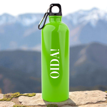Edelstahl - Trinkflasche "OIDA!" - meinherzschlag.de