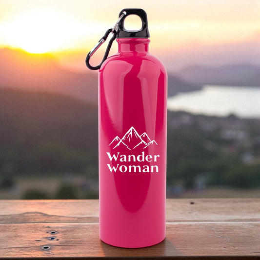 Edelstahl - Trinkflasche "Wander Woman" - meinherzschlag.de