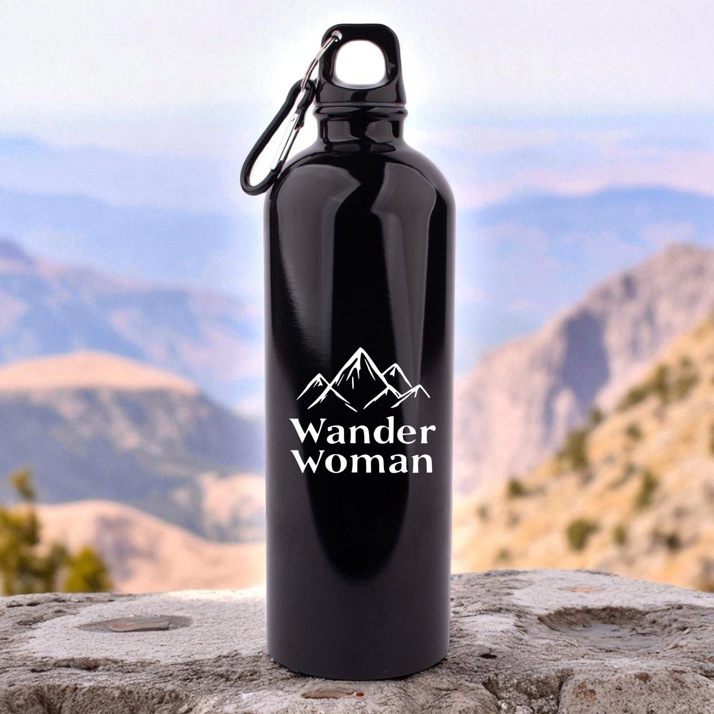Edelstahl - Trinkflasche "Wander Woman" - meinherzschlag.de