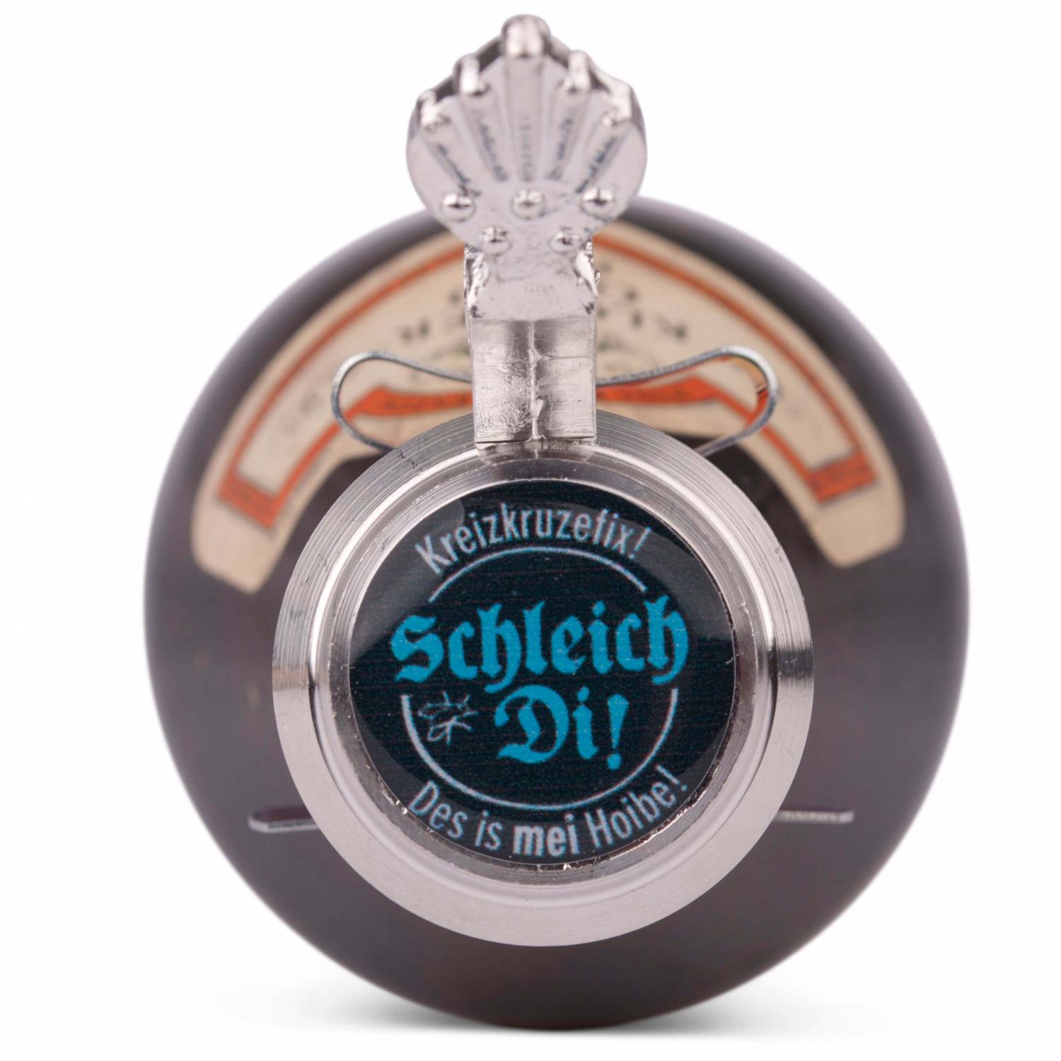 Bierflaschen Zinndeckel "Schleich di!" - meinherzschlag.de